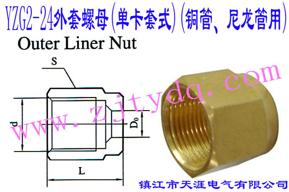 YZG2-24ĸ(οʽ)(~)Outer Liner Nut