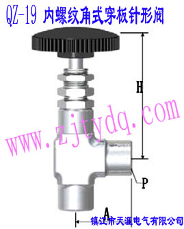 QZ-19 (ni)ݼyʽyQZ-19 Femals Screw Angle Pattern Wall-separting Needle Valve